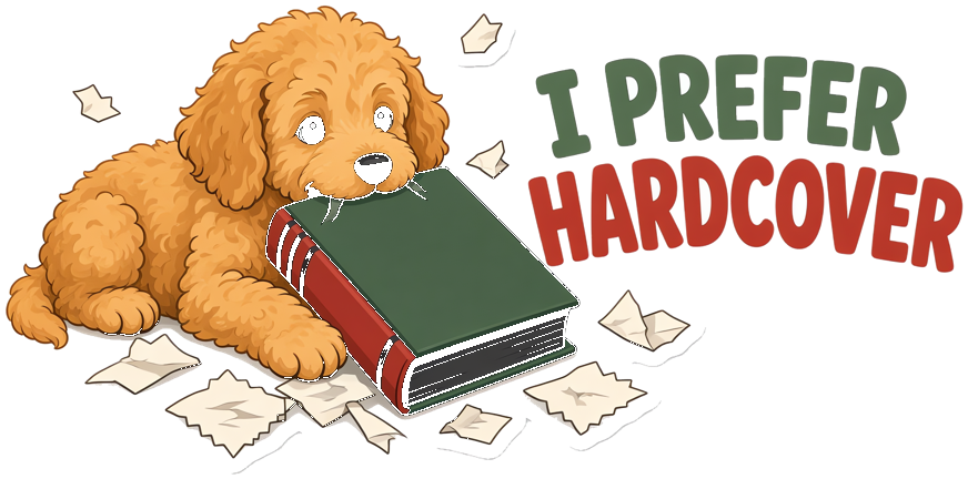 I Prefer Hardcover Puppy Sticker — Floof